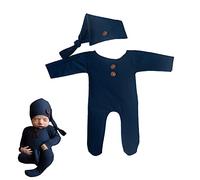 ISAKEN Costumes de Photographie Props Nouveau-né Bébé, Shooting Photo Bébé Solid Romper, Nouveau-Né Accessoires De Photographie, Bébé Barboteuse Ensemble Bébé Fille Bébé Photo Body Tenue