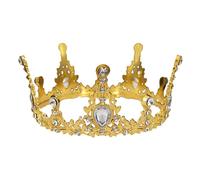 ISAKEN Couronne de décoration de gâteau - Couronne - Décoration de gâteau d'anniversaire - Couronne avec strass - Mini couronne - Décoration pour enfants, filles, femmes