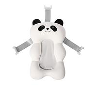 ISAKEN Coussin de bain pour bébé - Pliable - Antidérapant - En maille - Flottant - Doux - Pour nouveau-né - Blanc