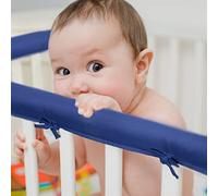 ISAKEN Couverture de clôture de berceau, couverture de rail de lit souple, protection des dents de couverture de rail anti-morsure pour petits bébés