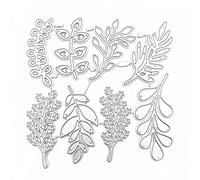 ISAKEN Die Scrapbooking Matrices de Découpe Scrapbooking Gaufrage Meurt Metal Pochoirs Gaufrage Cutting Dies Forme Feuilles Fleur Dies Scrapbooking de Feuilles pour Scrapbooking Bricolage Album