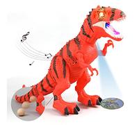 ISAKEN Dinosaure Enfant Jouet, Dinosaure Marche et Rugissant avec LED Lumière T-Rex Jouet Réaliste de Dinosaure Cadeau d'anniversaire Cadeau de Noël pour Tout-Petits Garçons Filles 3 4 5 6 Ans