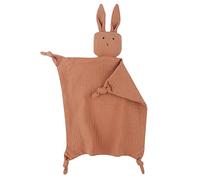 ISAKEN Doudou bébé, Doudou câlin en mousseline de coton couverture bébé avec poupée lapin confort pour nouveau-nés bébés et petits enfants, Cadeau bébé pour naissance garçon et fille