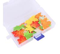 ISAKEN Feuille d'érable comestible en papier gaufré pour décoration de gâteau,Comestible en Papier Gaufré,Décoration de Gâteau en Papier de Gaufrette de Feuilles D'érable pour Fête