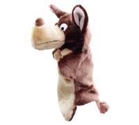 ISAKEN Marionnettes à Main Douces Jouets en Peluche Requin Loup Cochon Canard Lapin Cochon Grenouille Panda pour Théâtre pour Enfants, Conte et Jeu de rôle