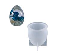 ISAKEN moules à Boules en Silicone en Forme de sphère 3D en résine époxy Moules de Veilleuse Moule de Lampe en Résine Moule en Silicone Boule de Veilleuse Moulle de Veilleuse pour Artisanat Décor
