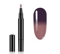 ISAKEN Stylo de Vernis à Ongles Semi Permanent One Step Nail Gel Pen, 3 en 1 Stylo à Ongles en Gel pour Stylo, UV LED Vernis Polish Ongles Une Étape Nail À Utiliser 3D Gels pour Manucure à Ongles