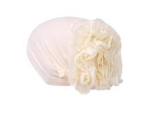 ISAKEN Turban Musulman en Dentelle avec Fleurs, Élégant Chapeau Bonnet de Soie, Plusieurs Couleurs,Femmes Turban Chapeau Turban Caps Africain Head Wraps pour Femmes et Filles