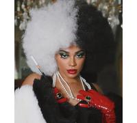 ISAMY Perruques afro des années 70 pour femme noire, courte, bouclée, crépus, rebondissantes, synthétiques de qualité supérieure pour cosplay et quotidien (noir et blanc)