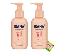 Isana Curltastic - Lot de 2 crèmes bouclées - Effet anti-frisottis - Avec beurre de karité et huile de coco - 2 x 150 ml