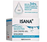 ISANA Hydro Booster 24h Crème gel 50 ml pour les peaux déshydratées avec de l'acide hyaluronique Jusqu'à 34 % d'hydratation après 2h*, complexe hydro-24h, végétalien
