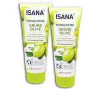 ISANA Lot de 2 crèmes pour les mains Vert olive 2 x 100 ml
