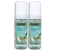 ISANA Lot de 2 mousses nettoyantes douces 2 x 150 ml