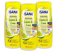 ISANA Lot de 3 gels douche citron et citron vert 3 x 300 ml