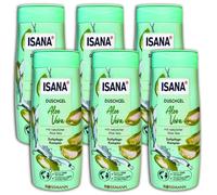 ISANA Lot de 6 gels douche à l'aloe vera 6 x 300 ml