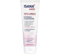ISANA MED 10 % Urea Crème hydratante pour les pieds - Lisse les peaux gercées et rugueuses - Pour peaux extrêmement sèches et rugueuses - 75 ml
