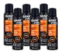 ISANA Men Extra Dry Motion Protect Lot de 6 flacons de 6 flacons de 150 ml anti-transpirants
