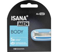 ISANA men Lot de 4 lames de rasoir 5 lames développées avec bande lubrifiante