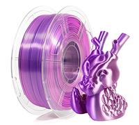 iSANMATE Filament PLA Double Soie 1,75 mm, Double Filament PLA Effet Soie Rose et Pourpre pour Imprimante 3D, Silk PLA Bobine de 1KG (2,2 LBS), Précision Dimensionnelle +/- 0.03 mm