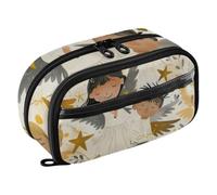 ISAOA Beaucoup de Little Angels Trousse à crayons avec 3 compartiments, esthétique, papeterie, fournitures essentielles pour l'école secondaire pour adolescentes, filles, garçons, adultes