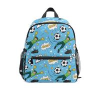 ISAOA Cheer - Petit sac à dos d'école pour enfants - Motif football - Sac à dos décontracté pour garçons et filles