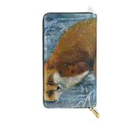 ISAOA Fox Art Portefeuille Sac à main multifonction avec fermeture éclair Grande capacité 19 cm, #01, Taille unique, Mode