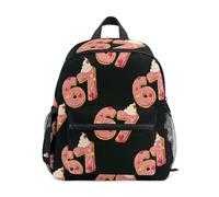 ISAOA Love Six Seven Petit sac à dos d'école, sac à dos d'école maternelle décontracté pour garçons et filles