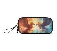 ISAOA Phoenix Trousse à crayons de grande capacité avec 3 compartiments pour adolescents, garçons, filles, adultes et étudiants, Phoenix Animal, Taille unique, Organiseur de sac