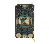 ISAOA Porte-monnaie avec fermeture éclair et inscription Circle of Zodiac Signs, 19 cm, #01, Taille unique, Mode