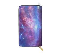 ISAOA Portefeuille Galaxy Stars - Multifonction - Avec fermeture éclair - Grande capacité - 19 cm, #01, Taille unique, Mode