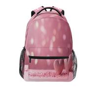 ISAOA Sac à dos d'école, cartable de voyage, sac d'école à paillettes Deux amours pour adolescents filles garçons