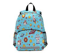 ISAOA Sac à dos pour enfant - Mini sac à dos mignon - Astronaute - Rocket - Soucoupe volante - étoiles pour bébé fille et garçon