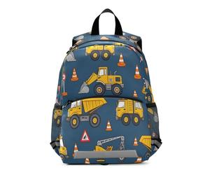 ISAOA Sac à dos pour enfant - Mini sac jaune - Panneau d'avertissement pour bébé fille et garçon