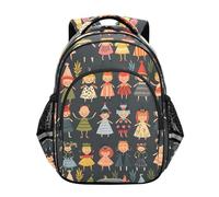 ISAOA Sac à dos pour enfant - Pour enfants de 3 à 8 ans - Graffiti humain préscolaire ou maternelle, multicolore, M
