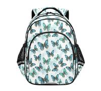 ISAOA Sac à dos pour enfant - Pour enfants de 3 à 8 ans - Motif papillons enchantés, multicolore, M