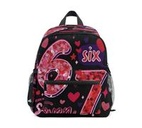 ISAOA Sac à dos pour enfant, sac d'école, sac de voyage Six Seven Love pour filles, garçons et enfants