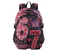 ISAOA Sac à dos pour enfants avec étui à stylos, sac à livres Six Seven Love for Elementary Middle Primary High School College