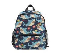 ISAOA Sac à dos pour enfants de 3 à 8 ans Motif requins cool dessin animé