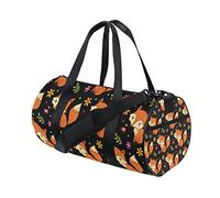 ISAOA Sac de sport pour homme et femme Motif renard et fleurs