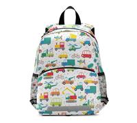 Isaoa Sac ¨¤ dos pour enfant avec r¨ºnes et clip de poitrine, motif voitures de dessin anim¨¦ - pour filles et gar?ons¡