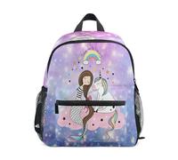 ISAOA Sac ¨¤ dos pour enfants - Motif licorne arc-en-ciel - Sir¨¨ne - Pour l'¨¦cole et les voyages, Couleur 4, M