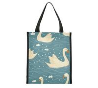 ISAOA Swan Lake Sac à déjeuner isotherme pour homme et femme, robuste, large ouverture, pliable, résistant à l'eau pour enfants