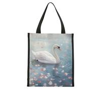 ISAOA Swan Sac à déjeuner isotherme pour homme et femme, robuste, large ouverture, pliable, résistant à l'eau pour enfants