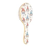 ISAOA Wet Brush Brosse à cheveux démêlante - Tous types de cheveux - Poils doux qui glissent à travers les nœuds avec facilité - Elfe de Noël pour cheveux secs et humides