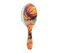 ISAOA Wet Brush Brosse à cheveux démêlante - Tous types de cheveux - Poils doux qui glissent à travers les nœuds avec facilité - Design pop art pour cheveux secs et mouillés
