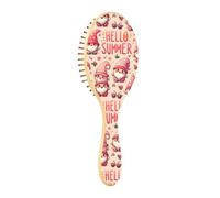 ISAOA Wet Brush Brosse à cheveux démêlante - Tous types de cheveux - Poils doux qui glissent à travers les nœuds avec facilité - Nain rose d'esprit pour cheveux secs et humides