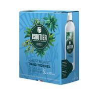 Isautier - Rhum Blanc traditionnel de l'Ile de la Réunion - 40° - Bag-in-Box (1 x 3L)