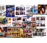 ISB Collection Présidents américains -Une quarantaine de Timbres représentant différents présidents des États-Unis emis en 10 Blocs Feuillets