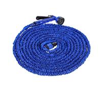 ISCBAFYX 100 Pieds pelouse Extensible arrosage Lavage de Voiture Flexible Tuyau d'irrigation Kit UE arroseur Goutte à Goutte largement utilisé (100 Pieds Bleu)