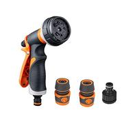 ISCBAFYX 100 Pieds pelouse Extensible arrosage Lavage de Voiture Flexible Tuyau d'irrigation Kit UE arroseur Goutte à Goutte largement utilisé (Ensemble de pulvérisation d'eau)